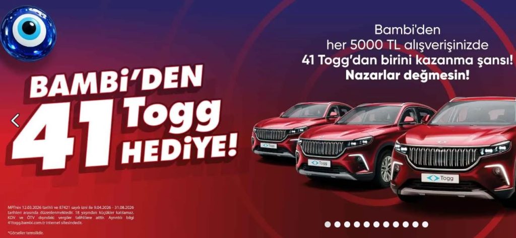 Bambi TOGG Çekilişi