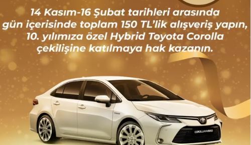 Malatya Park Toyota Corolla Çekilişi Sonucu