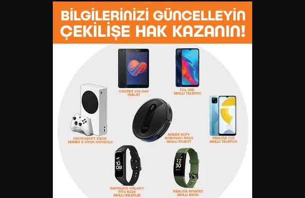Teknosa Bilgi Güncelleme Çekilişi