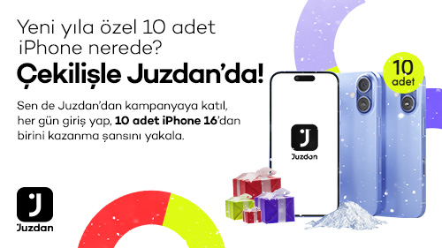 Juzdan iPhone 16 Çekiliş Sonuçları Juzdan iPhone 16 Çekiliş Sonuçları