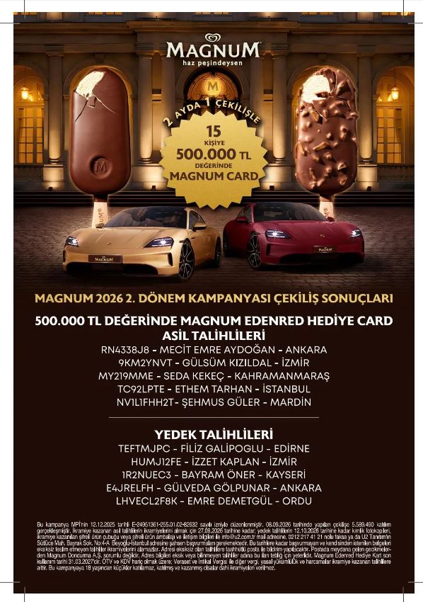 magnum çekiliş sonuçları 2026