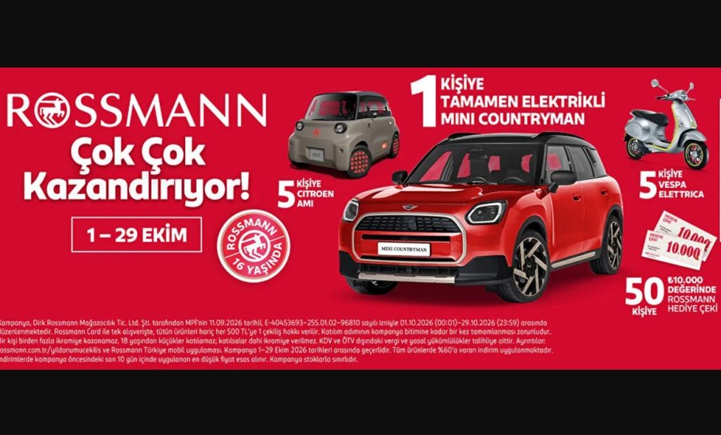 Rossmann Mini Countryman Çekilişi Rossmann Mini Countryman Çekilişi